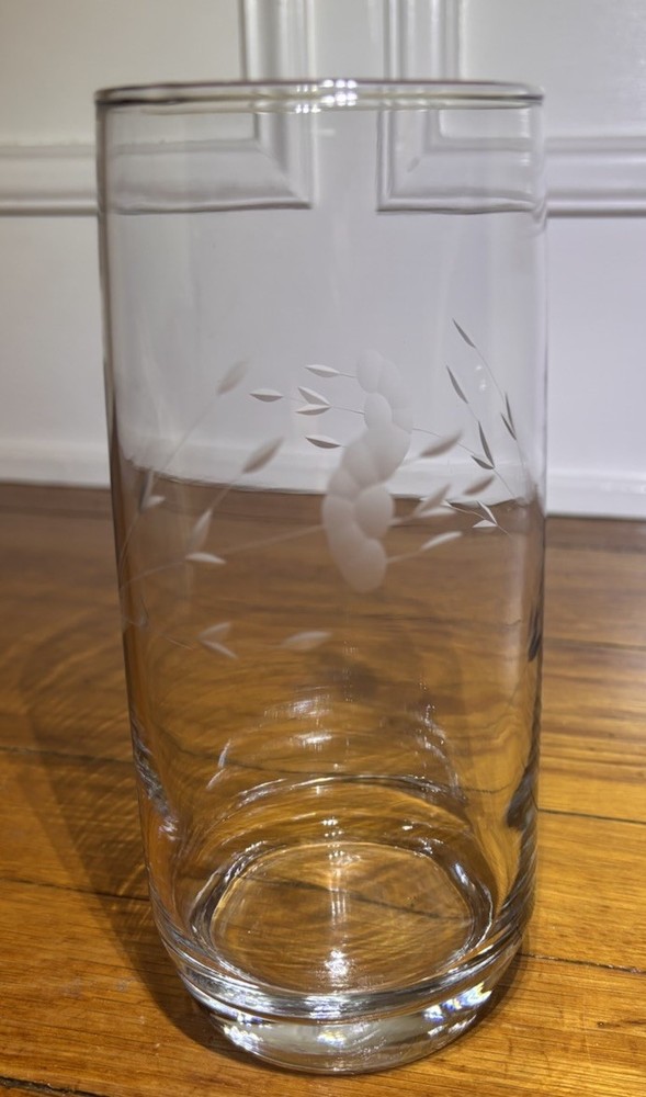 Princess House Heritage Large Cooler Iced Tea Glass Tumbler 6 7/8 » Tall
