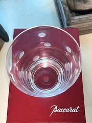 Baccarat Crown Tumbler Glass with Polka Dot Pattern Crystal Clear From Japan