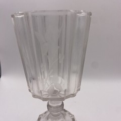EAPG No. 300 CLEAR RIBBON by Adams Co COLORLESS Stemware etched Set Of 3