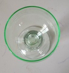 Vintage Gullaskruf Swedish Handmade Dessert Wine Uranium Glass