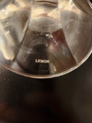 Lenox Embrace iced tea/ water goblets cut crystal, discontinued, set of 4