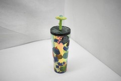 Starbucks Glow-In-The-Dark Fall Tumbler 24oz Mushroom Lid Iridescent Leaves New