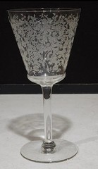 1 FULL SET OF 1930’s Seneca Co. Discontinued Glassware!! Rose Etched Stem 176