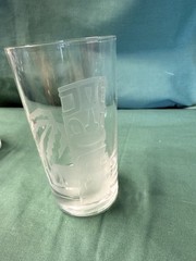Vintage Hawaiian Tiki Etched Glass From Arts Hawaii Honolulu