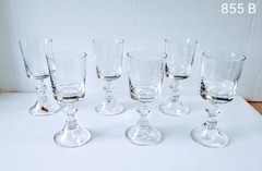 Set 6 Bohemian Handmade Crystal Czech Republic Goblets 7.8 Fl Oz (15.4)