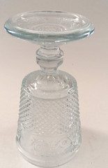 Johnson Brothers Everyday Clear Glass Goblet 6 5/8″ Vintage