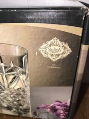 Dublin by Godinger Crystal – Four Vintage Crystal Highball Glasses NEW IN BOX!!
