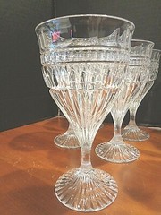 Collection of 6 Stemmed Water/Wine Goblets