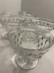 Fostoria Crystal Glass American Sundae Parfait Cups Set Of 4 American Clear Mint