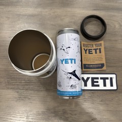 YETI Rambler Colster 12 oz Slim Can Cooler Insulator – White NEW 100% AUTHENTIC