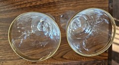 Lenox Olympia Crystal Goldband Water/Wine Goblets. Lot Of 2.