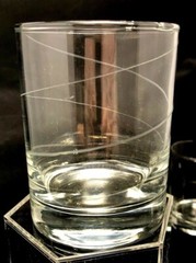 Double Old Fashioned Glasses Tumbler Multi-Motif Cheers Style Unmarked FIVE (5)