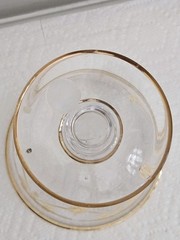 Vintage Vetri Artistici Real 24KT Gold Trim Glass