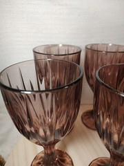 Noritake Entree Pattern Cranberry 10 Oz Water Goblet 7.25” set Of 6 Nice Glow