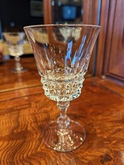 3 NOS Cristal d’Arques Durand Tuileries 5 1/8″ Tall Villandry 4 Oz Wine Glasses