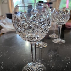 Waterford Crystal Pallas Balloon Wine Water Goblets 7-7/8″ -Set of 4