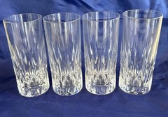 Set of 4- Royal Crystal Rock, Opera Crystal Highball Glass, Tuscan Italy, 12 Oz