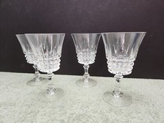 Tuilleries Villandry Wine Glasses Cristal D’Arques Durand 5-1/4″ Set of 4