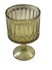 INDEPENDENCE SCULPTURAL TOPAZ MCM WATER GOBLETS SET OF 8
