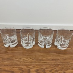 Kosta Boda Rocky Highball Glasses – Modern Sleek – Set of 4