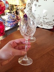2 Imperial Estate Crystal Wine Goblets