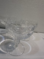 Waterford Champagne Sherbet Colleen Clear Crystal Short Stem 4.3″ Glass Set Of4