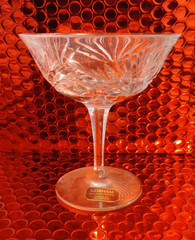 Gorham Full Lead Crystal Cherrywood Champagne / Tall Sherbet Clear Germany NEW