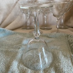 Vintage Stemware Glasses Set of 6 Champagne Tall Sherbet Windswept LIBBEY 6″