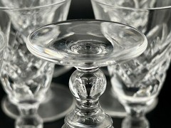 Set 10 Stuart Crystal Glengarry Cambridge Cordials 3⅛″ England 60s VTG