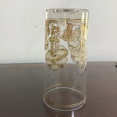 Vintage Culver MCM Highball Barware Magic Mushrooms Hollywood Regency 22k Gold