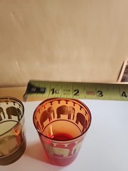 2 Small Vintage Elephant 3″ Shot Glasses/Candle Votive