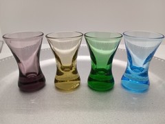 Colored Mini Glasses 5 Total