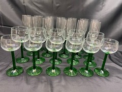 Lot of 23 Pieces (3 sizes) ~ Cristal D’Arrques Luminarc «EMERALD» France