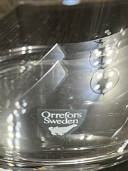 Orrefors Illusion Crystal Wine Decanter And 1 Elixir Wine Tasting Stemmed Glass