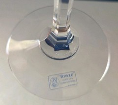 Vintage glas Towle Reflections Crystal 8.5″ Water Goblet – 24% Lead – Austria