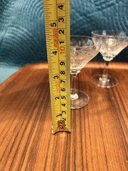 Unknown Liquor Glasses/ Etched Geometric Design – Optic – 2 – 4”