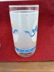 Libbey Frosted Country Geese Pattern (2) Mis-matched Read Description