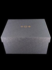 LOUIS VUITTON x Baccarat Crystal Monogram Tumbler Glass Pair Set w/ Box Rare
