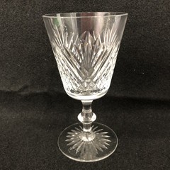 Vtg Edinburgh Crystal Sherry Port Wine Glass EDI39 5″ Made In Scotland Signed
