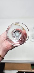 Pair Tiffin Franciscan Minton 24K Gold Encrusted Crystal Champagne Coupe Glasses