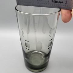 Smoke Gray Ground Highball Glasses Sleek Modern Design Set Of 8 In Original Pack