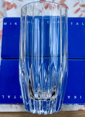 Mikasa Park Lane Highball Tumblers Lead Crystal Set Of 4