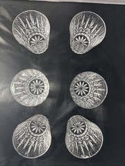 (6) SHANNON BY GODINGER OF DUBLIN CRYSTAL DOUBLE OLD FASHIONED WHISKEY GLASSES
