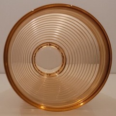 Anchor Hocking MANHATTAN PINK Depression Glass Footed Horizontal Ribbed Tumbler