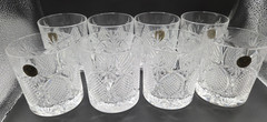 Set of 8 Royal Crystal Rock Dorico Old Fashioned Glasses 3.75″