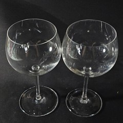 TIFFANY & CO TFC11 PURPOSE WINE GLASSES, Blown Lead Crystal, 7 1/4″, ITALY, 2PCS