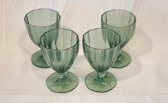 Villeroy & Boch Germany Crystal My Garden Green Collection Water Goblet Set of 4