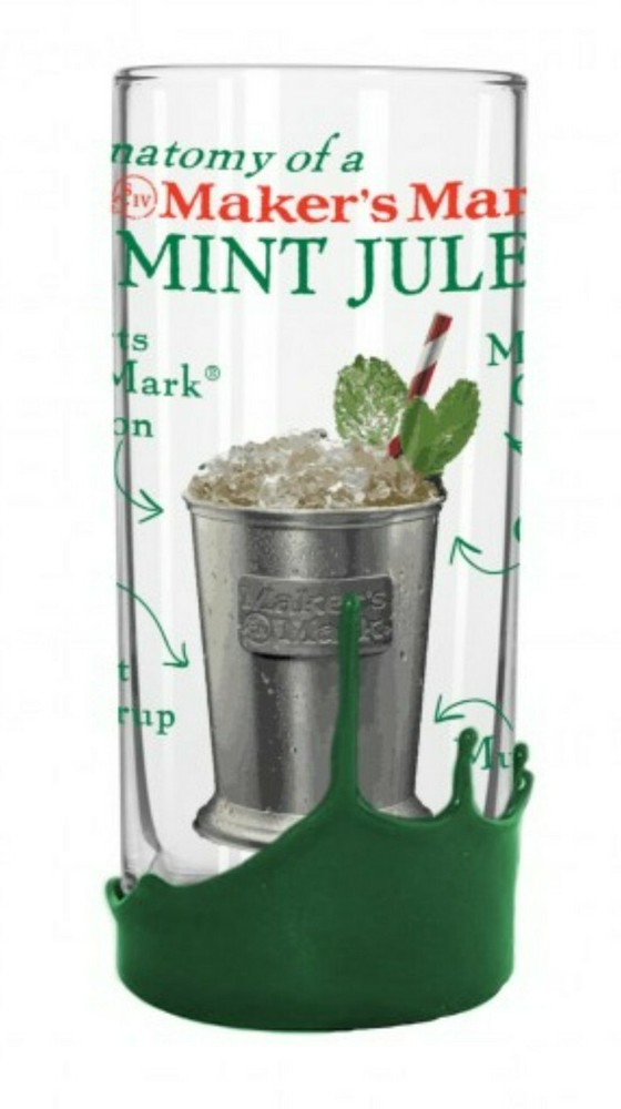 Anatomy of a Mint Julep Hi Ball 12 ounce glass
