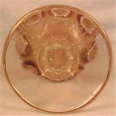 Allentown Pa Wine Goblet Co-Op Royal Ruby Stained Clear Glass EAPG Antique