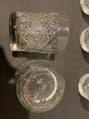 Libbey Glass Company Hobstar Double Old Fashioned 12oz Set Of 5